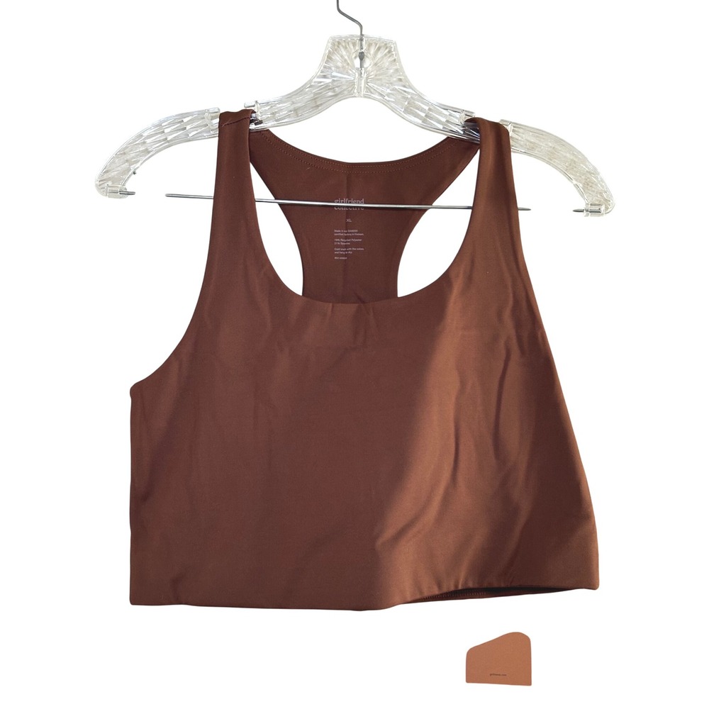 Girlfriend Collective Brown Sports Bra